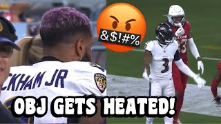 Odell Beckham Jr HEATED amp THROWS HELMET 🤬😰 Ravens vs Cardinals 2023 highlights [upl. by Baylor]