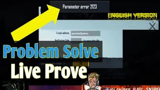 Parameter Error In Pubg  Change Password Solution  log in Via Verification Code English Version [upl. by Brigida407]