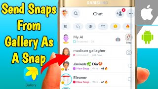 How to Send Snaps From Camera Roll as a Normal Snap 2024  Android amp ISO [upl. by Siward]