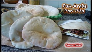 PAN ARABE PAN PITA receta súper fácil y perfecta [upl. by Alva]