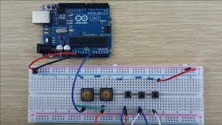 How To Connect Multiple Pushbuttons To One Arduino Input [upl. by Naesar]