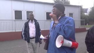 Protest at Kinsale Road direct provision centre Cork [upl. by Ahsataj]