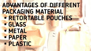 ADVANTAGES OF DIFFERENT PACKAGING MATERIAL FUNCTIONS OF CONTAINERICAR Net preparation Unit 5 [upl. by Hunsinger719]