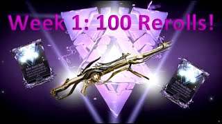 The Quest for the Perfect Vectis Riven Week 1 100 Rerolls [upl. by Rianon]