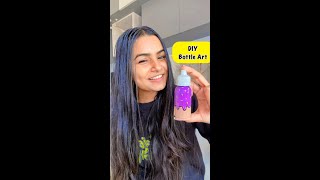 DIY Bottle Art 😱 crafteraditi shorts youtubepartner youtubeshorts diy bottleart CrafterAditi [upl. by Ibok]