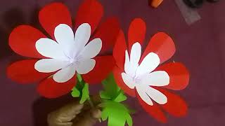 DIY A4 Paper Flower Crafts Easy and Beautiful Floral Decoration [upl. by Delora123]