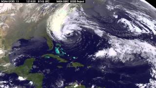 Sandys Storm Track Spied by Satellite [upl. by Waylin]