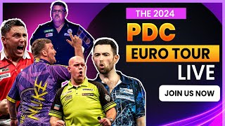 2024 PDC Euro Tour Live  ET 09 German Darts Championship Session 3 [upl. by Shwalb]