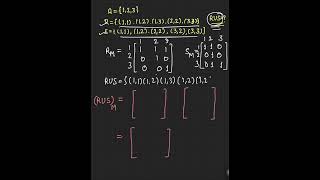 Union of relation  discrete mathematics  shorts   maths  short videos [upl. by Eenerb698]