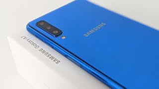 Samsung Galaxy A7 2018 Unboxing  Stunning Body 😉 [upl. by Anilorac]