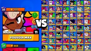 MAISIE contre TOUS LES BRAWLERS 🔥💪 brawl stars 1vs1 all brawler [upl. by Vladimar]