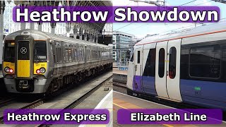 Heathrow Express vs Elizabeth Line Which is Best [upl. by Merceer14]