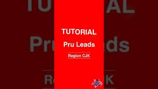 TUTORIAL PENGGUNAAN PRU LEADS [upl. by Rayle]