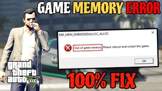 How To Fix Game Memory Error in Gta 5 Story Mode  Gta 5 Version 1031790 Crash Problem [upl. by Fante250]