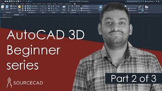 AutoCAD 3D beginner series  Part 2 of 3 [upl. by Nahtanaj]