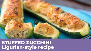 STUFFED ZUCCHINI Italian recipe WITHOUT MEAT [upl. by Ecilegna]