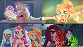 Lolirock  Season 1 Episode 9Trio Princesses Transformations Instrumental Scene [upl. by Cicily]