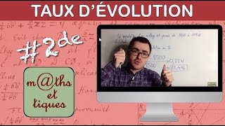 Déterminer un taux dévolution  Seconde [upl. by Lovmilla]