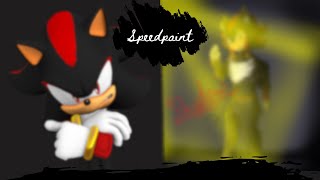 Shadow the Hedgehog  speedpaint [upl. by Ateekahs]