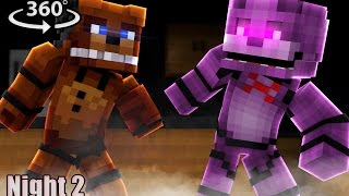 Five Nights At Freddys 2  Minecraft 360° Video [upl. by Antebi802]