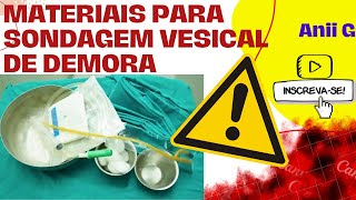 MATERIAIS SONDAGEM VESICAL DE DEMORA  Vídeo Aula 2024 [upl. by Carmelle]