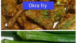 okra fry recipe 😚how to make okra fry [upl. by Anyzratak455]