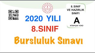 BURSLULUK SINAVI SORU ÇÖZÜMÜ [upl. by Aivin274]