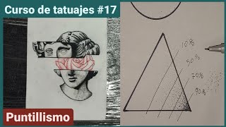 COMO HACER PUNTILLISMO EN TATUAJES  EXPLICACIÓN PASO A PASO CURSO DE TATUAJES GRATIS 17 [upl. by Tobey]