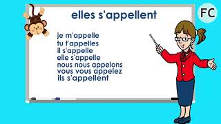 Le Verbe S Appeler au Présent  To Call Present Tense  French Conjugation [upl. by Nomyad]