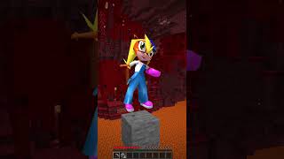 CRASH BANDICOOT vs COCO BANDICOOT in Minecraft🌎 shorts minecraft [upl. by Zwick]