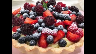 Crostata de pastelera y frutos rojos [upl. by Vedetta]