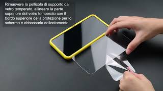 Guida allinstallazione di pellicola protettiva in vetro temperato per smartphone [upl. by Laurette]