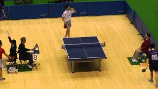 上田仁 vs 塩野真人 4G TableTennis TOKYO OPEN 2015 第67回東京卓球選手権大会 東京体育館 2015315 [upl. by Nnahtur]