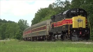 Cuyahoga Valley Scenic Railroad LTEX 1420 GP15 CVSR 4241 Alco 71413 [upl. by Macdougall]