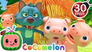 Three Little Pigs  CoComelon Nursery Rhymes amp Kids Songs [upl. by Kcirddet]