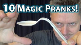 TOP 10 MAGIC PRANKS  How to do tricks you can do NOW [upl. by Yragerg]