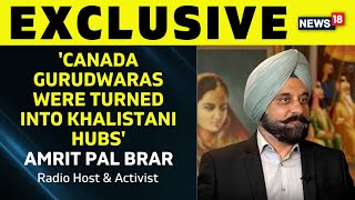 India Canada Khalistan News  Radio Host And Activist Amrit Pal Brar Speaks On Khalistan In Canada [upl. by Veda]