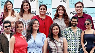 Kriti Sanon Family Avneet Kaur Tejasswi Prakash Chetna Pande At Nupur Sanon New Store Launch [upl. by Aprile]