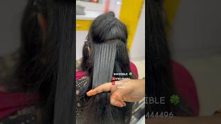 Invisible permanent hair extensions best place hairextensions hair tg trending skin beauty [upl. by Enelcaj]