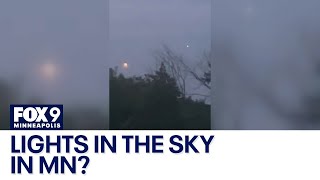 Mysterious lights reported in Minnesota night sky [upl. by Nayrb]