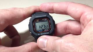 Casio GShock GWM5610U1  DST Daylight Savings Time [upl. by Jobie]