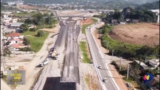 Obra histórica contagem regressiva para a entrega do Contorno Viário de Florianópolis [upl. by Turro641]