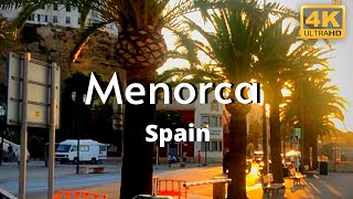 Menorca Spain 4k Beach Walking Tour Mahon [upl. by Dallon532]