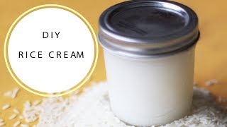 Rice Cream For FaceSkin Whitening amp Anti Aging Rice CreamKorean Inspired DIY Rice Cream [upl. by Donoghue453]