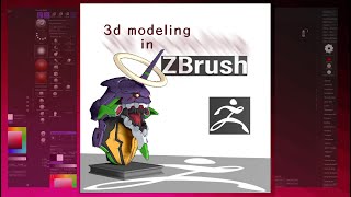 Eva01 part 02 Neon Genesis Evangelion  3d modeling in zbrush [upl. by Nnairac571]