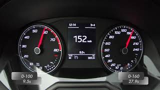 2020 SEAT Ibiza FR 10TSI 95hp Acceleration 0100160kmh 80120kmh [upl. by Watts239]