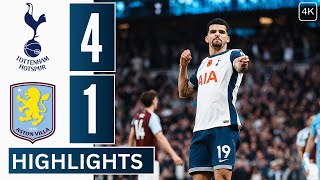 Tottenham bs Aston Villa 41 Extended Highlights amp All Goals  Johnson  Solanke  Maddison [upl. by Ateuqirne]