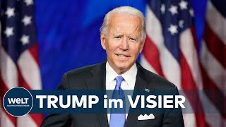 WELT THEMA USWahl 2020  Kandidat Biden verspricht Ende der quotZeit der Dunkelheitquot [upl. by Htebsil985]