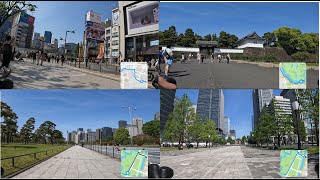 新宿・新宿御苑～新宿通り～半蔵門・桜田門・東京駅 [upl. by Bekah737]