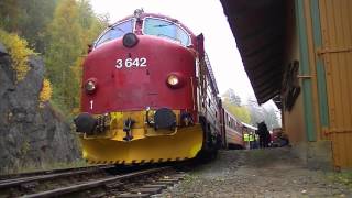 2015 Veterantog Randsfjordbanen 4 oktober [upl. by Gasper]